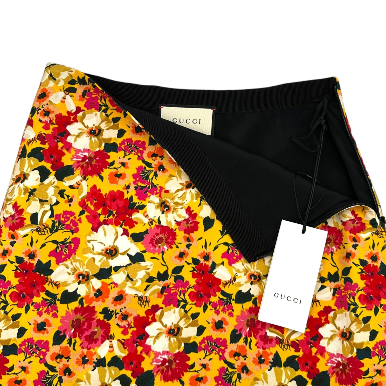 GUCCI(グッチ) 18SS Floral Print Flared Knee-Length Skirt 花柄