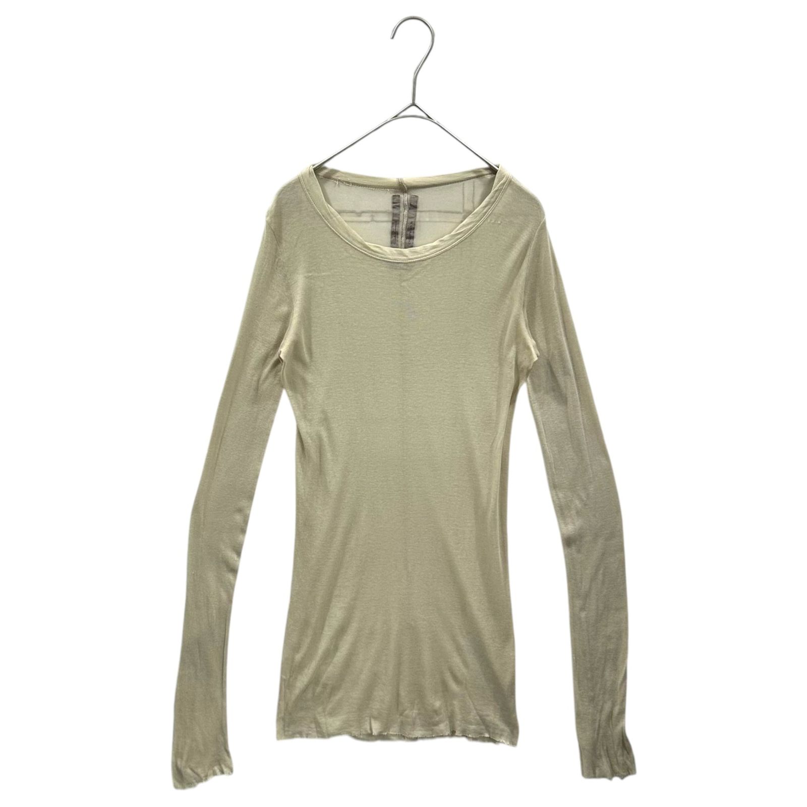 Rick Owens(リックオウエンス) 16SS L/S Ribbed T-Shirt 長袖 リブ カットソー RP16S9201 40 ベージュ Tシャツ