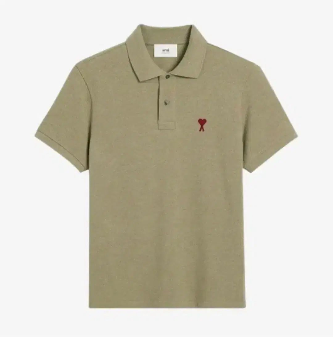 アミ 正規品 カラーTシャツ オリーブ XL 新品