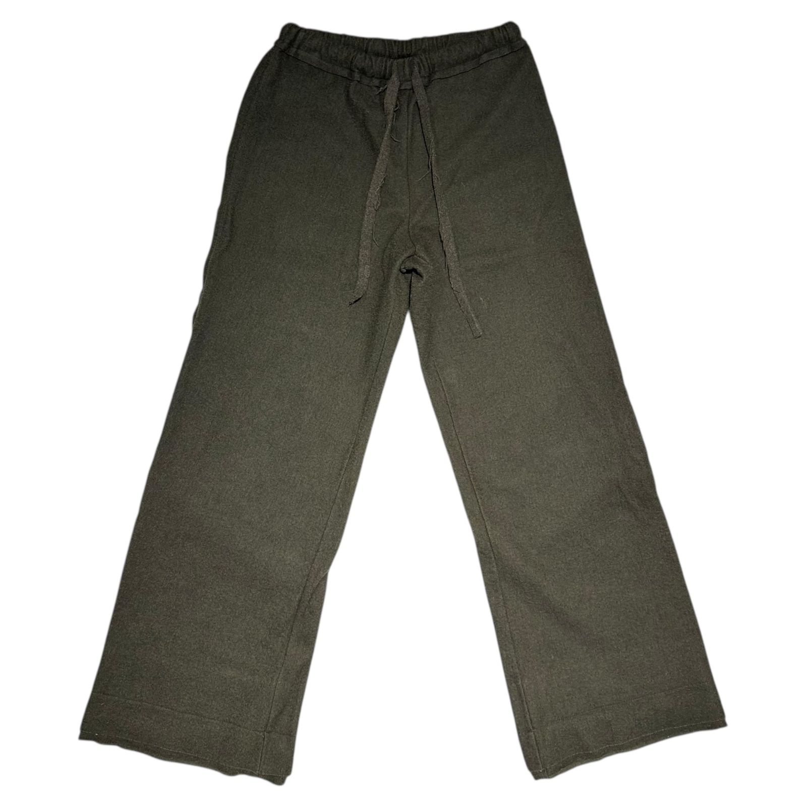 Y's(ワイズ) Fulling Inside-Out Cut-Off Semi-Wide Easy Pants 縮絨加工 インサイドアウト 断ち切り セミワイド イージー パンツ YU-T81-572 3(L程度) カーキ