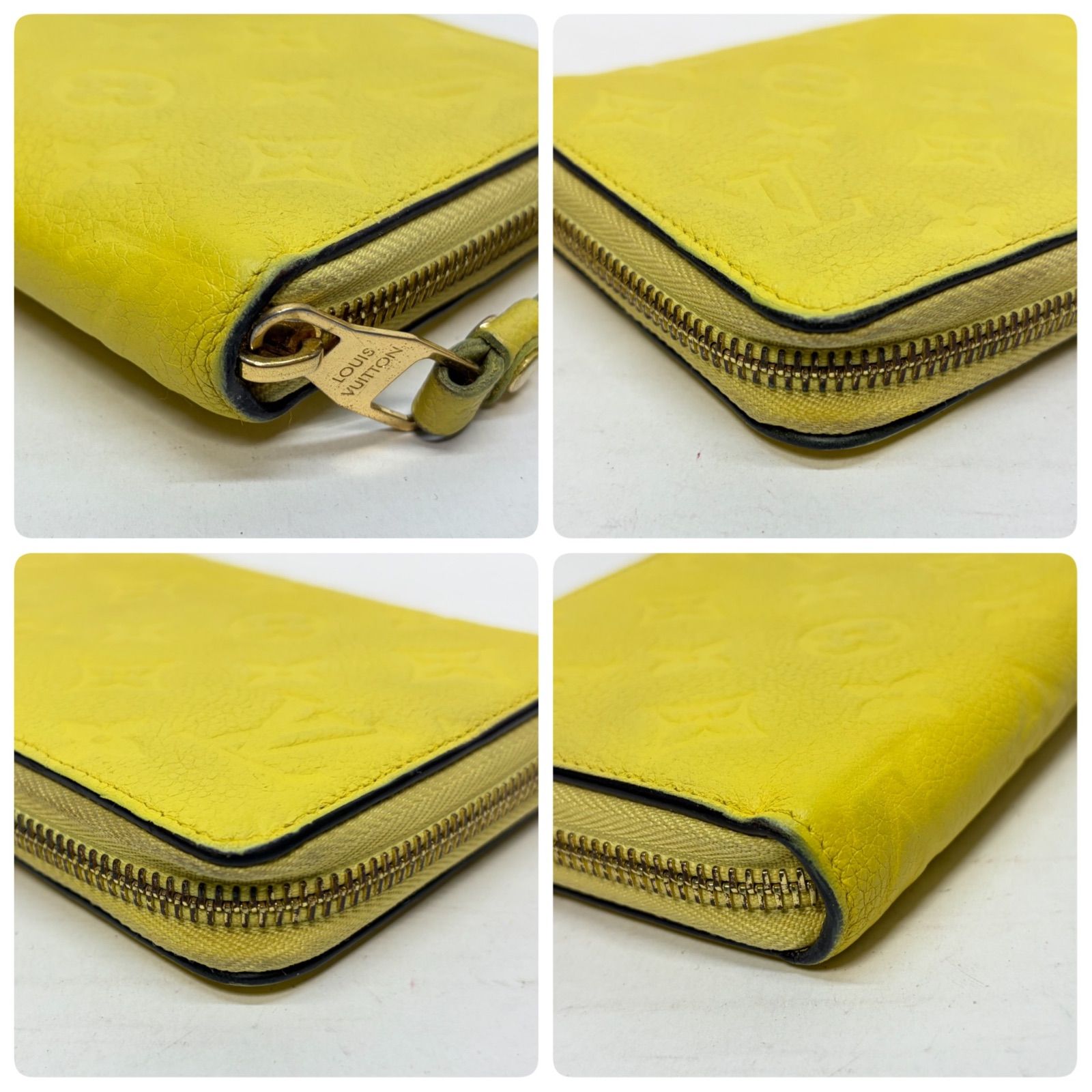 4748 LOUIS VUITTON ルイヴィトン 長財布 アンプラント イエロー