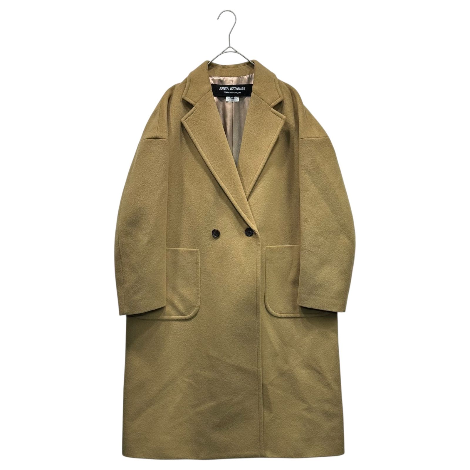 COMME des GARCONS JUNYA WATANABE(コムデギャルソンジュンヤワタナベ) 18AW Melton Chester Coat メルトン チェスター コート JB-C034 XS キャメル AD2018
