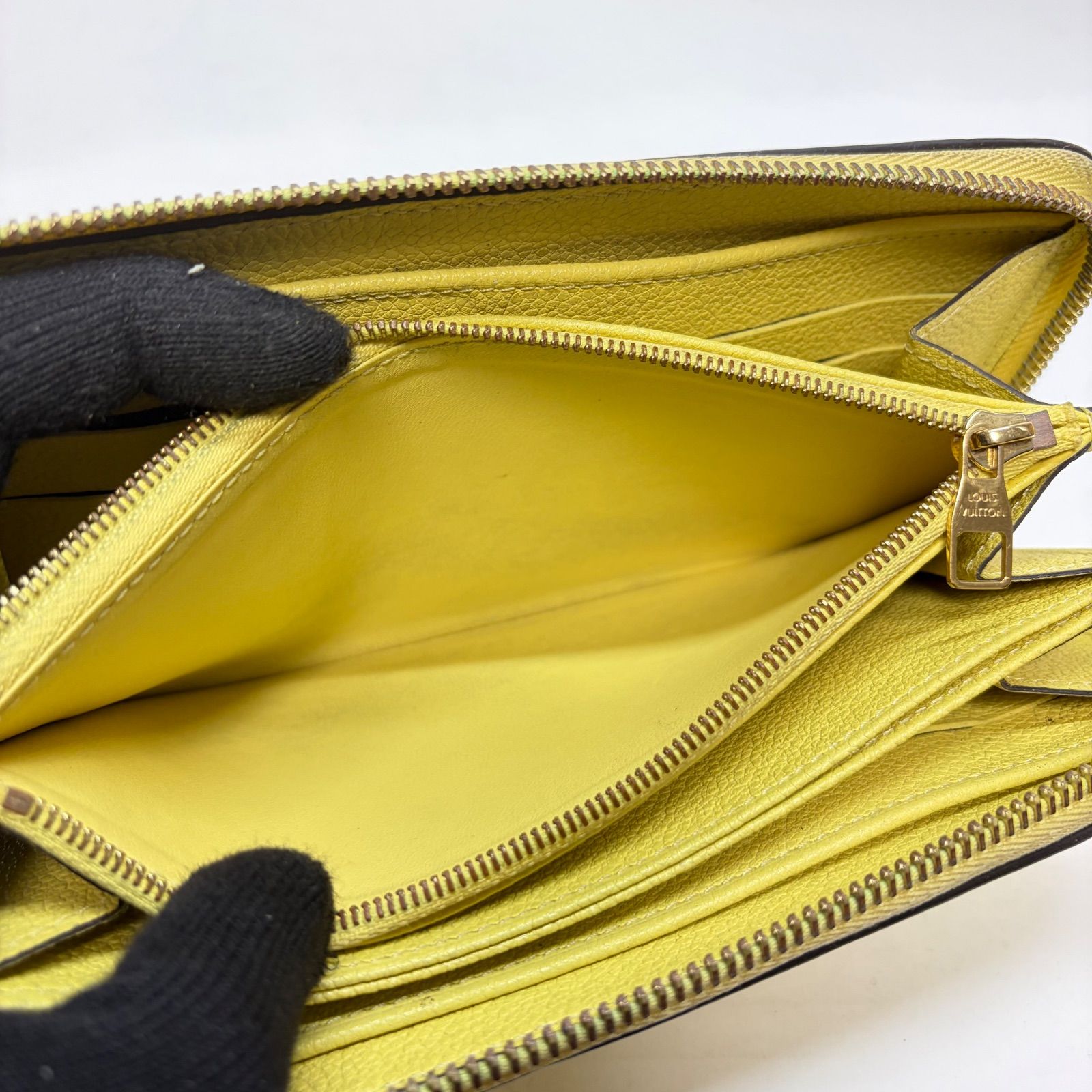 4748 LOUIS VUITTON ルイヴィトン 長財布 アンプラント イエロー