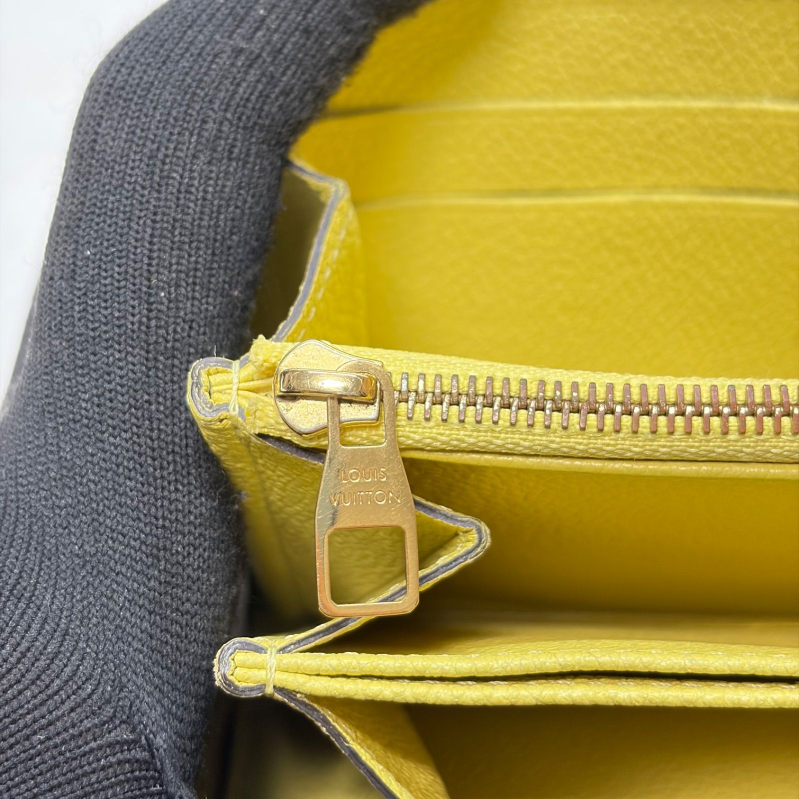 4748 LOUIS VUITTON ルイヴィトン 長財布 アンプラント イエロー