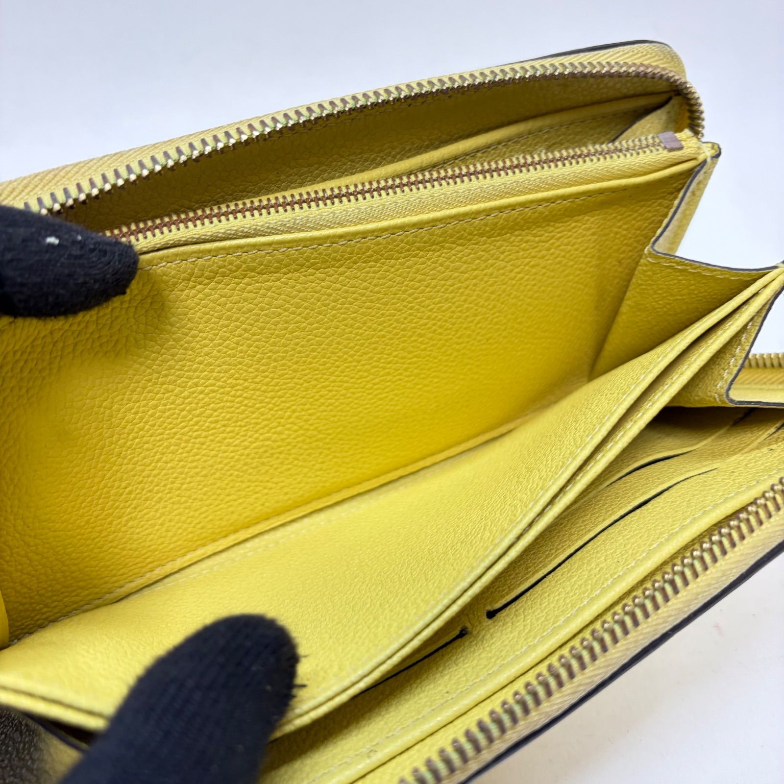 4748 LOUIS VUITTON ルイヴィトン 長財布 アンプラント イエロー