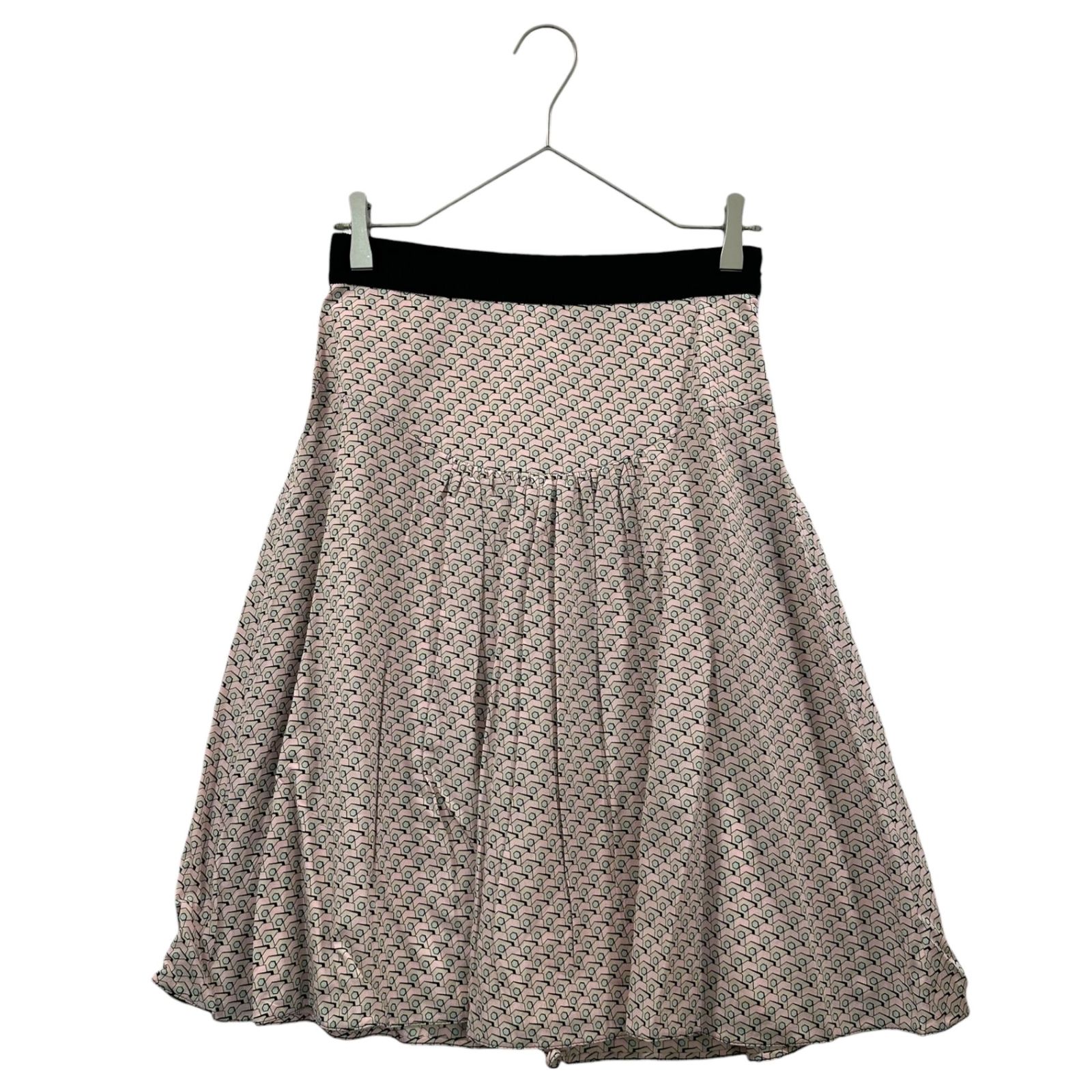 PRADA(プラダ) Pink Dot Silk print skirt シルク ピンク ドット プリント スカート 627309 ZAD90 4778 40(L程度) ピンク×ホワイト 11,011円