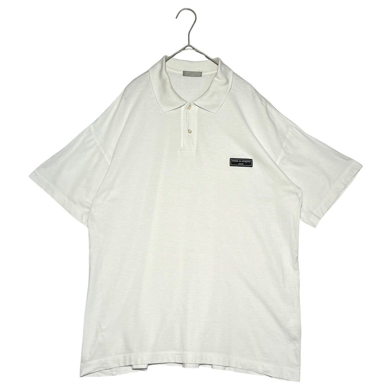 COMME des GARCONS HOMME(コムデギャルソンオム) 80´s chest logo patch polo shirt 80´s 胸ロゴ ワッペン ポロシャツ FREE ホワイト HT-020150