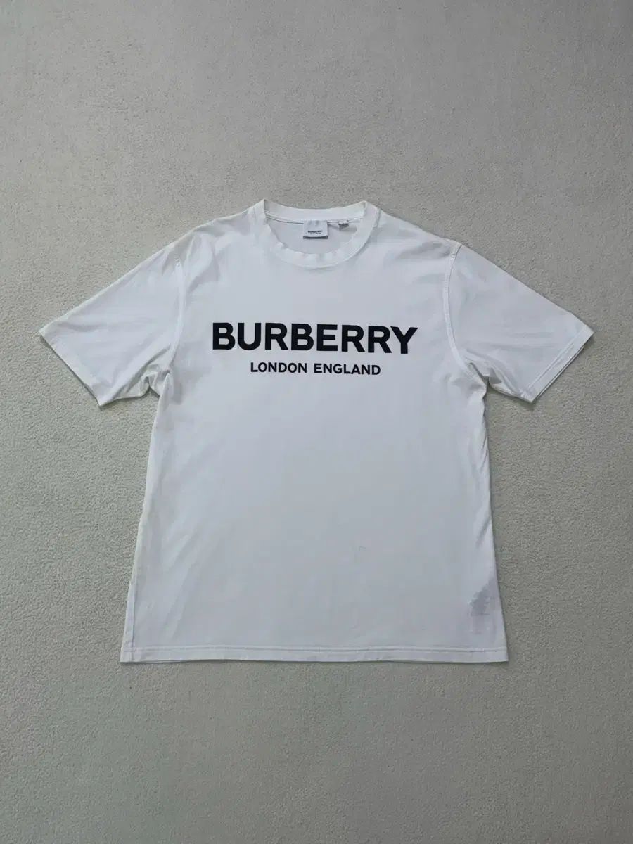 バーバリー ロゴ プリント コットン オーバーサイズ 半袖 Tシャツ M