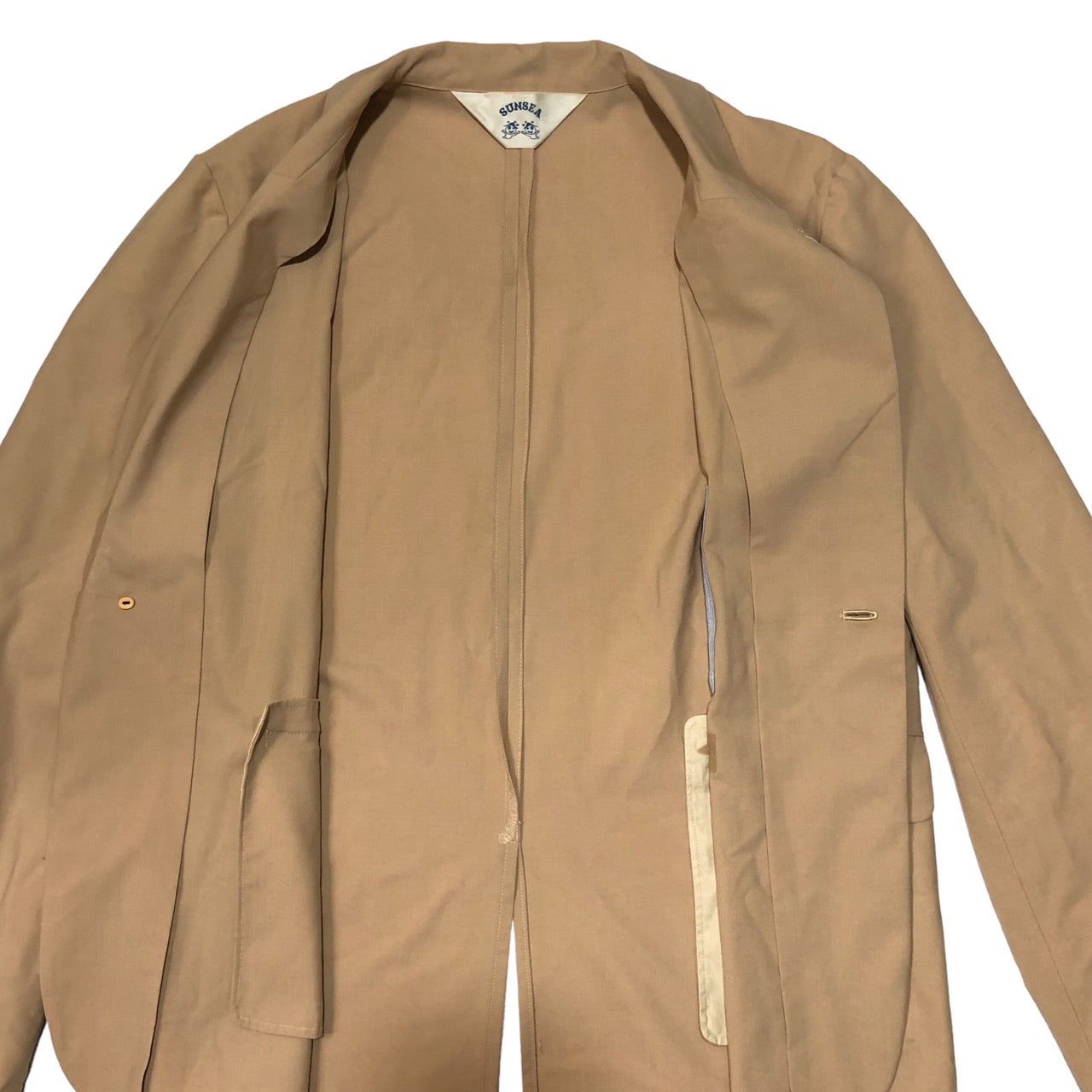 SUNSEA(サンシー) 17SS SNM-G SET UP/スーパーナイスマテリアルゴッドセットアップ SIZE JKT:3 PNT:2 ベージュ SUNSEA(サンシー) 17SS SNM-G SET UP/スーパーナイスマテリアルゴッドセットアップ SIZE JKT:3 PNT:2 ベージュ
