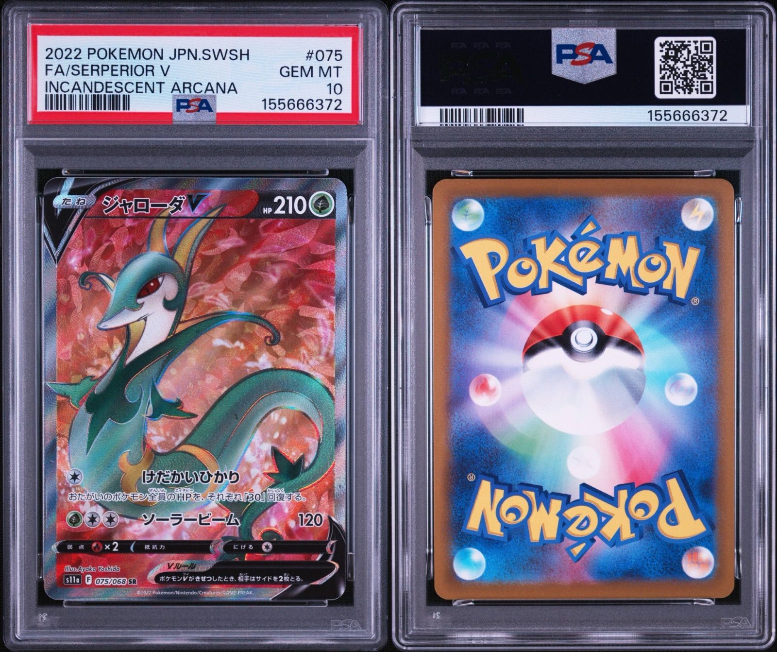 PSA10 ジャローダ SR s11a-075 ワンオーナー品 ポケモンカード鑑定品