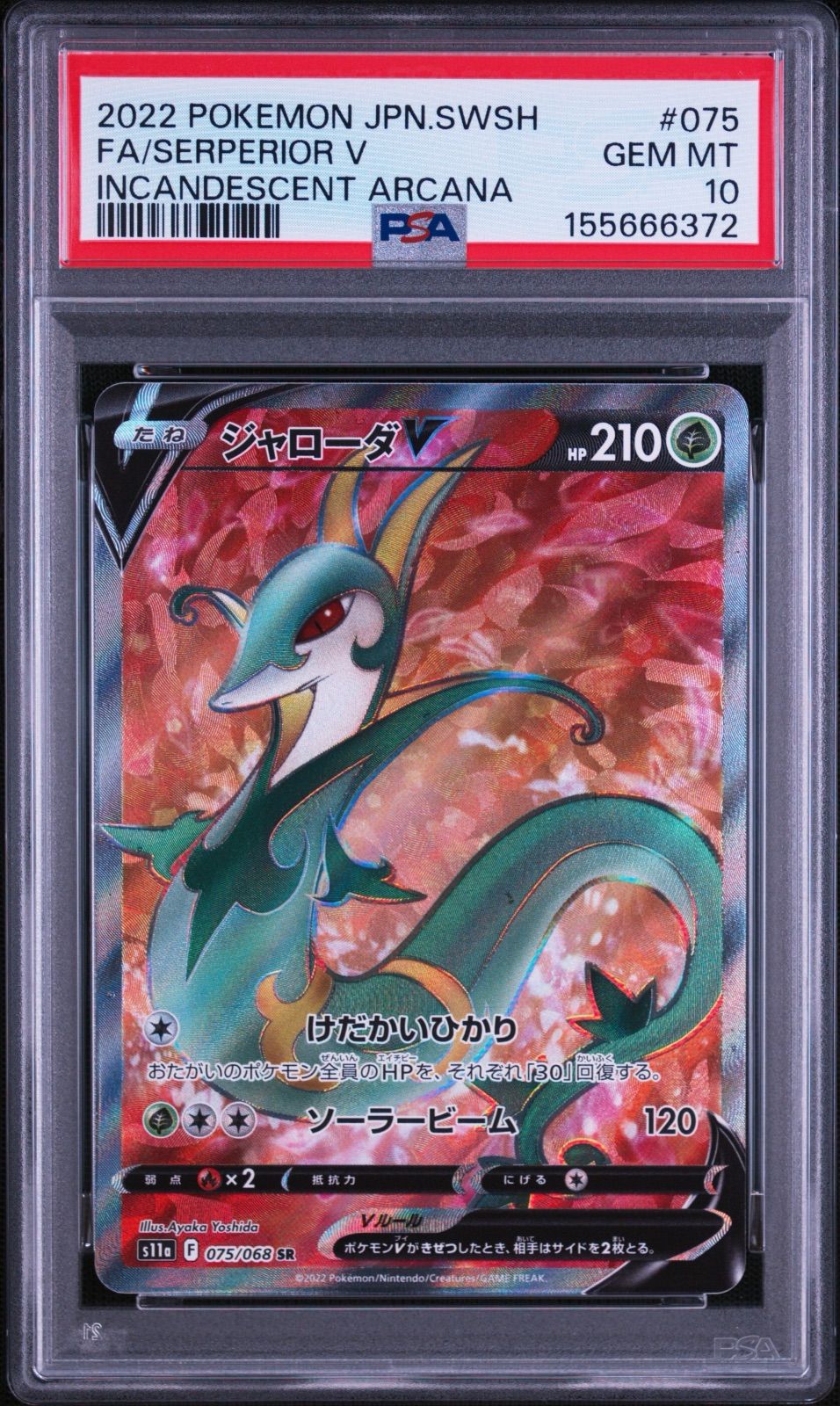 PSA10 ジャローダ SR s11a-075 ワンオーナー品 ポケモンカード鑑定品