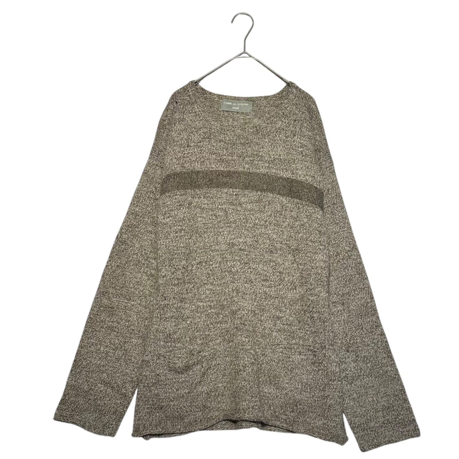 COMME des GARCONS HOMME(コムデギャルソンオム) 90's Front Pocket Centerline Wool Knit Pullover フロントポケット センターライン ウール ニット プルオーバー 田中オム HN-080230