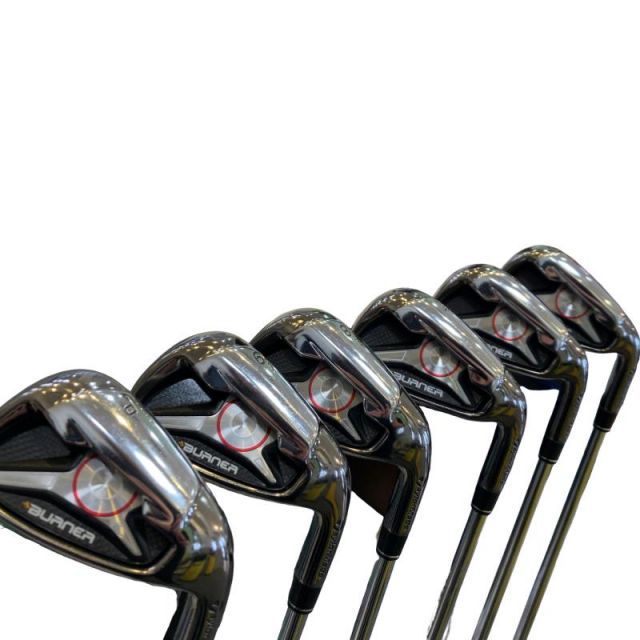 【中古】 テーラーメイド BURNER(2009) 6S USA アイアンセット IR BURNER RE-AX SUPERFAST 85(STEEL) (フレックスS) メンズ 男性用 右利き 右用 Cランク ゴルフクラブ