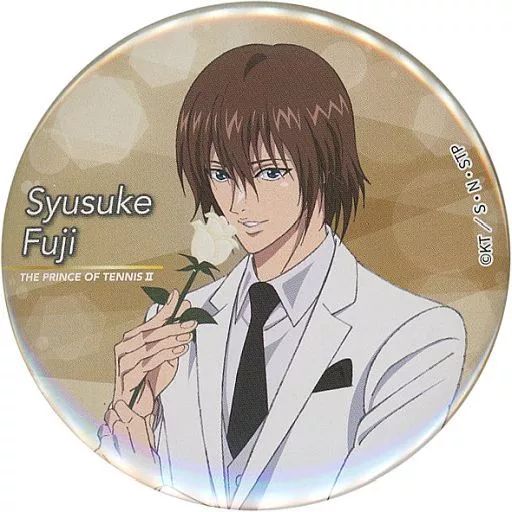 [Used] Badge Pins Fuji Shusuke (A) Can Badge “New Prince of Tennis Try Your Luck! Tenipuri Mikuji ~Black or White 2~” Kokichi