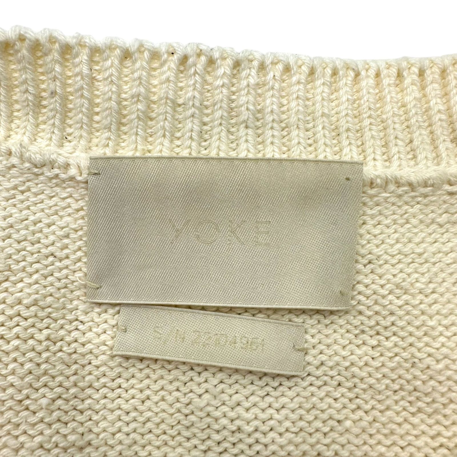 YOKE(ヨーク) 22SS Printed Cotton Crewneck Vest プリント コットン