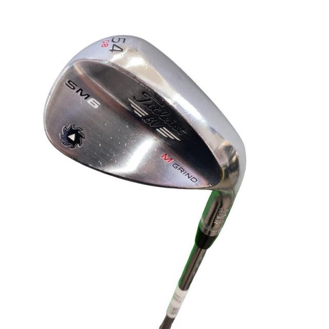 【中古】 タイトリスト VOKEY SPIN MILLED SM6 ツアークロム 54°/08°M ウェッジ WG Dynamic Gold (フレックスS) メンズ 男性用 右利き 右用 Dランク ゴルフクラブ