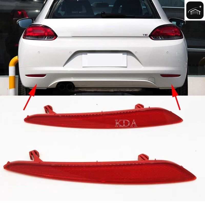 リアバンパーリフレクター警告灯ストリップカバーバー VW シロッコ 2009 - 14 1K8945105 1K8945106