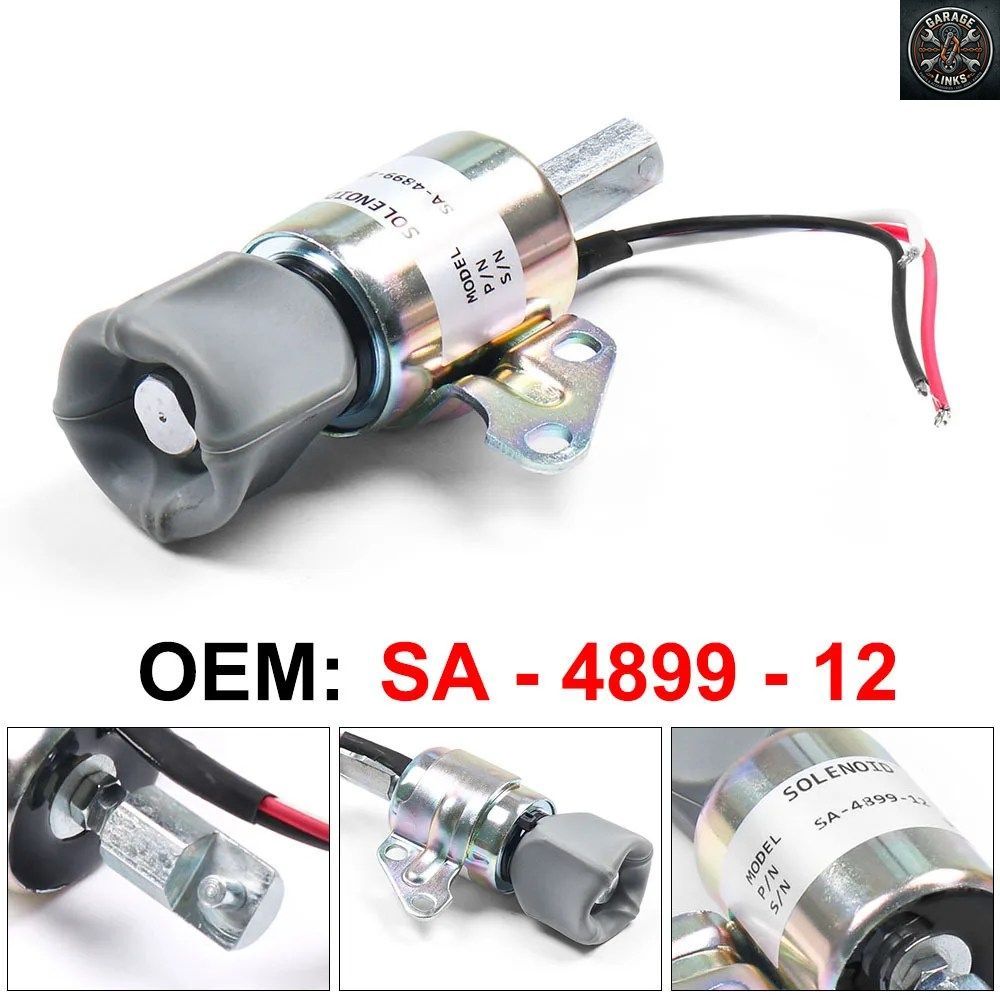 1756ES-12SUC5B1S5 12V 燃料遮断ソレノイド SA-5176-12 SA-4899-12 クボタディーゼルエンジン D722 D902 Z482 TT102220