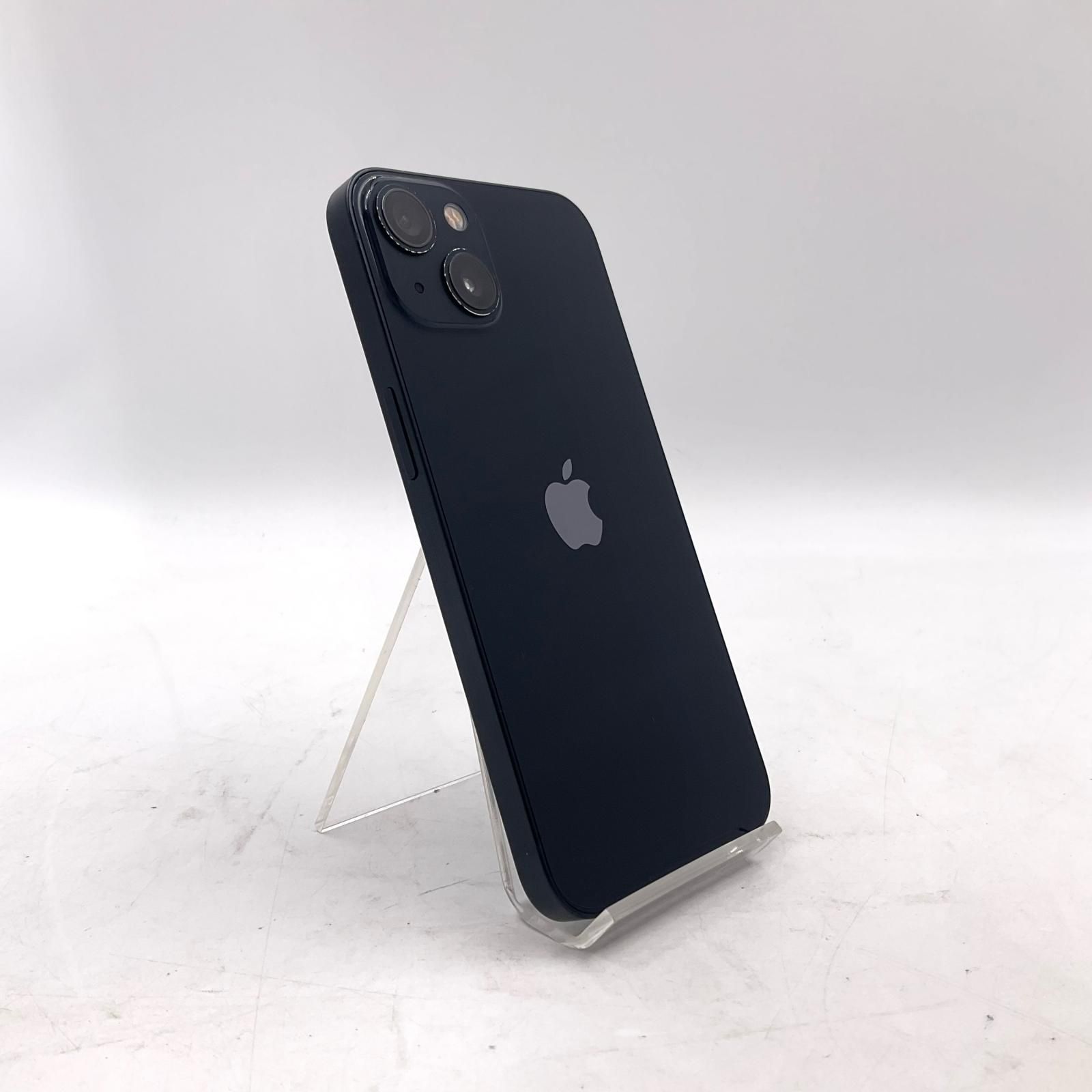 【全額返金保証】【最速発送】 iPhone 13 128GB ミッドナイト au SIMフリー 白ロム 美品 動作確認済 83%