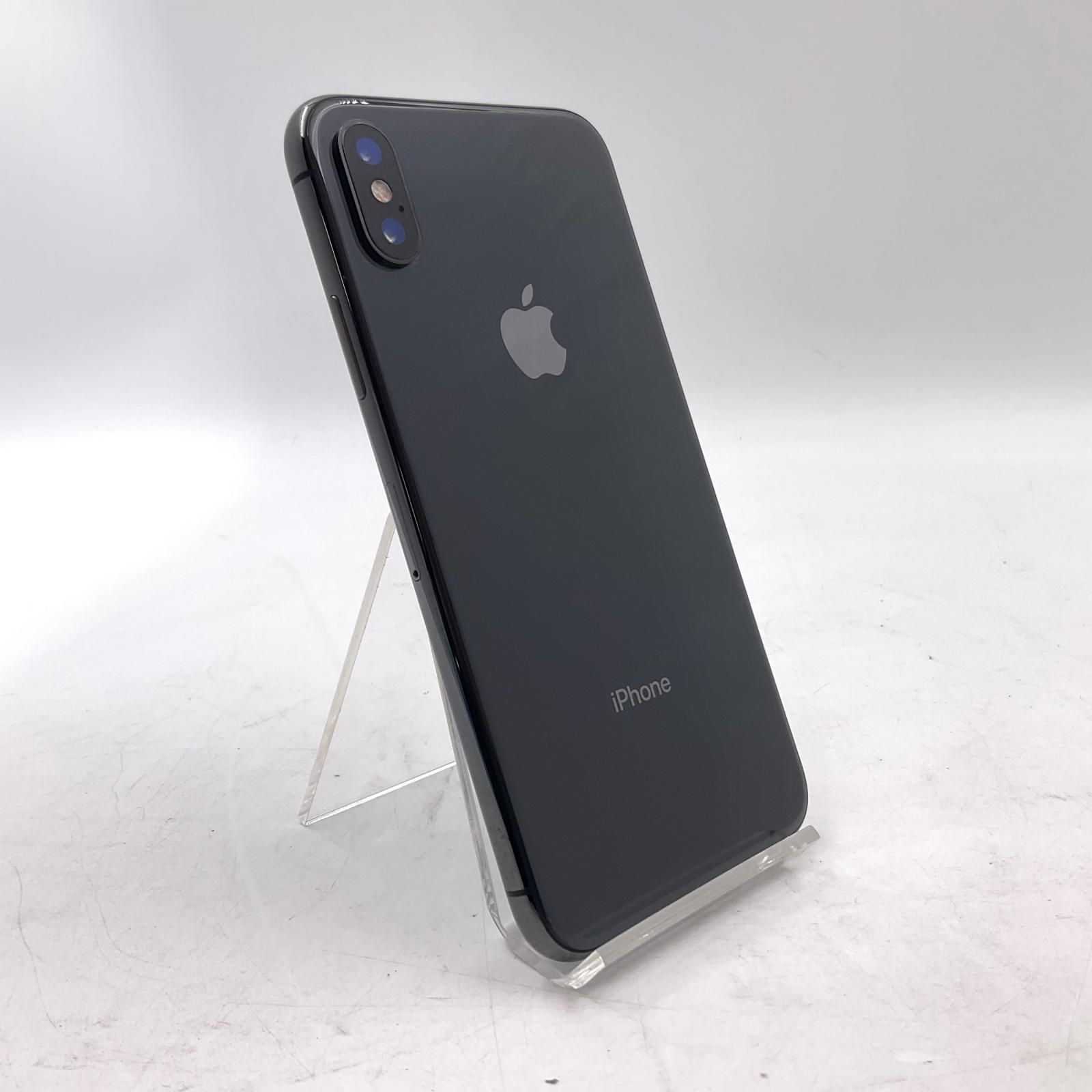 【全額返金保証】【最速発送】 iPhone X 64GB スペースグレイ docomo 白ロム 美品 動作確認済 100%