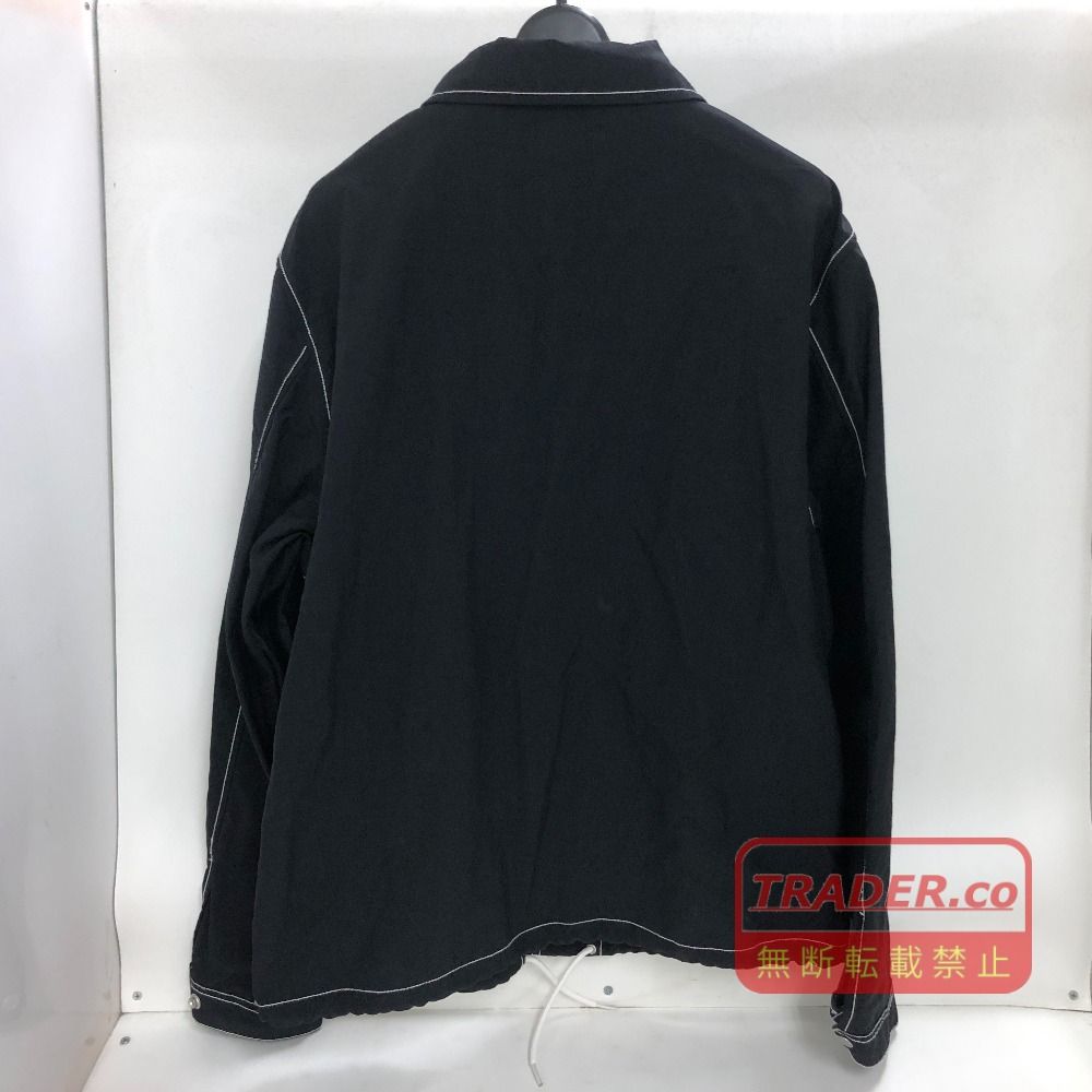 02w26395 ステューシー STUSSY コーチジャケット ブラック L 中国製