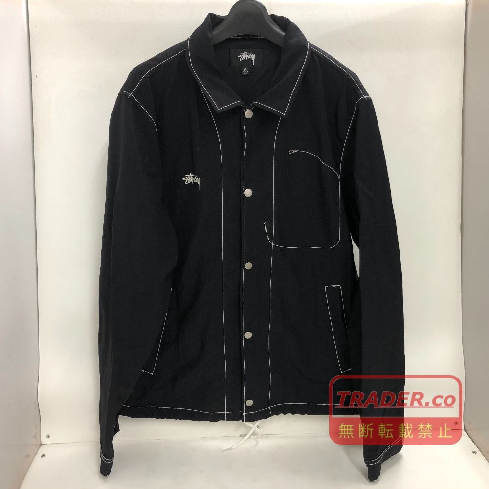 02w26395 ステューシー STUSSY コーチジャケット ブラック L 中国製