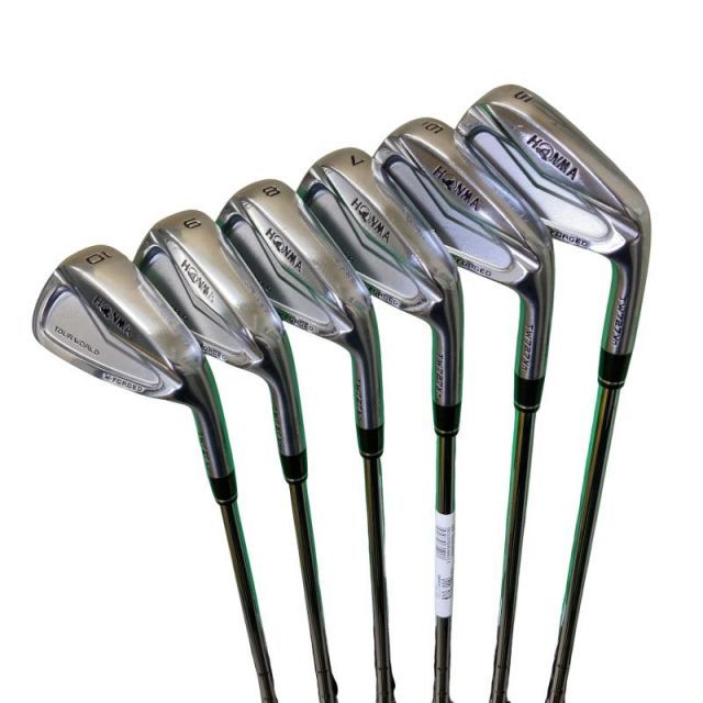 【中古】 本間ゴルフ TOUR WORLD TW727Vn FORGED 6S アイアンセット IR 純正特注シャフト (フレックスS) メンズ 男性用 右利き 右用 Cランク ゴルフクラブ