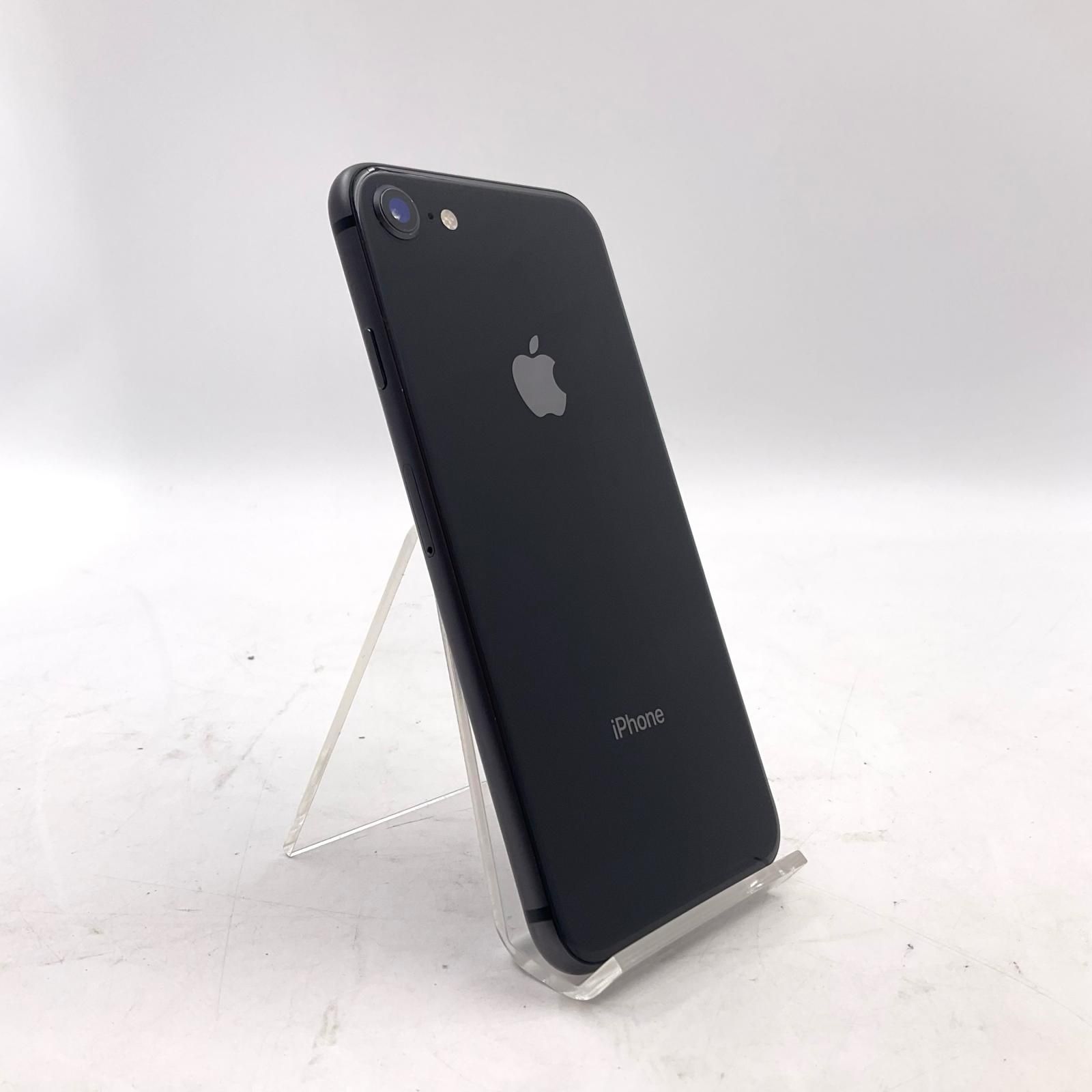 【全額返金保証】【最速発送】 iPhone 8 256GB スペースグレイ SIMフリー 白ロム 美品 動作確認済 89%