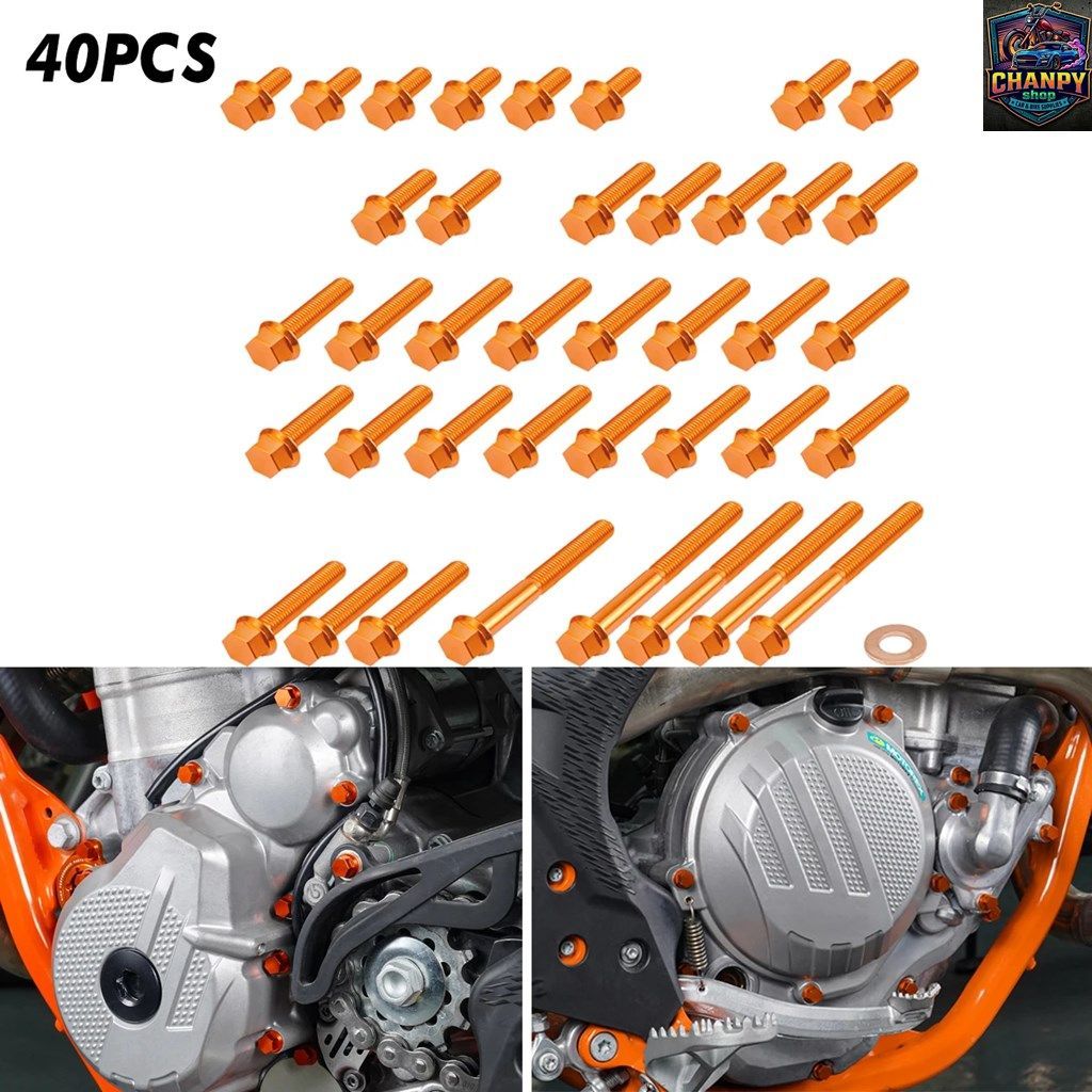KTM EXC 300 2017 2018 2019 EXC 250 XCW 300 XCW 250 M5 M6 オートバイ エンジン ボルト キット イグニッション クラッチ カバー スクリュ