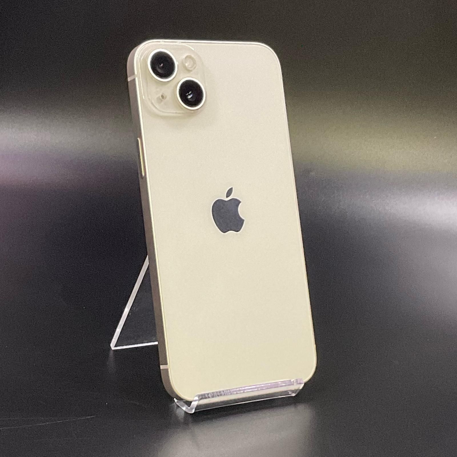 【全額返金保証】【最速発送】 iPhone 14 Plus 256GB スターライト 楽天モバイル SIMフリー 白ロム 動作確認済 73%
