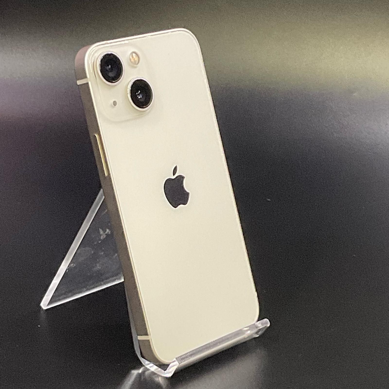 【全額返金保証】【最速発送】 iPhone 13 mini 256GB スターライト SIMフリー 白ロム 動作確認済 78%