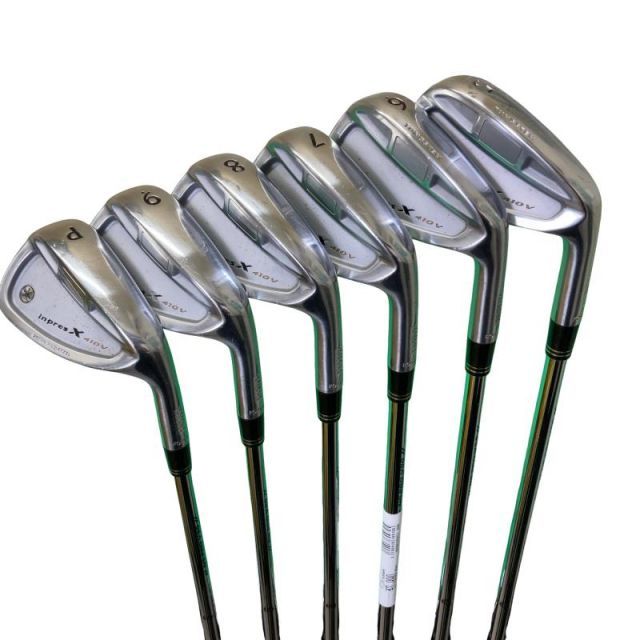 【中古】 ヤマハ inpres X 410V 6S アイアンセット IR リシャフト (フレックスその他) メンズ 男性用 右利き 右用 Cランク ゴルフクラブ