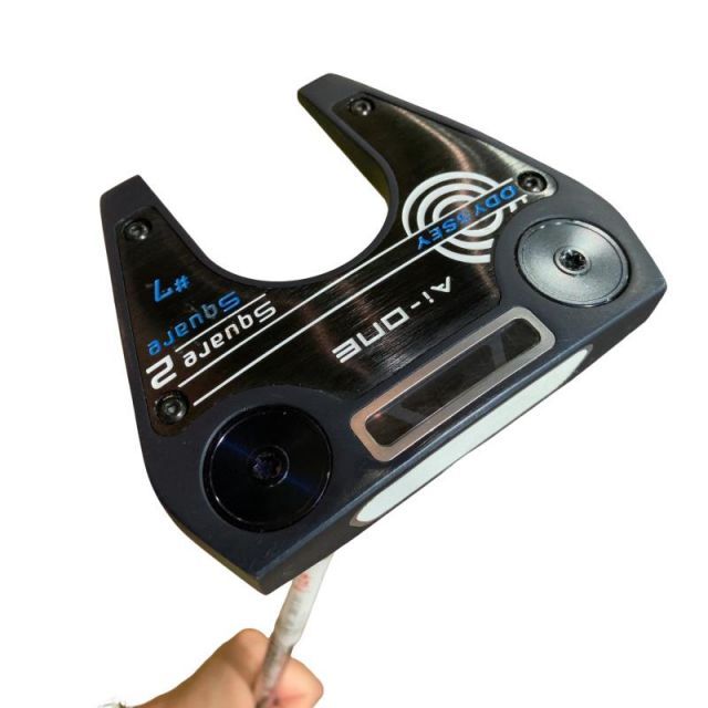 【中古】 オデッセイ Ai-ONE SQUARE 2 SQUARE #7 34インチ パター PT STROKE LAB 90 スチール (フレックスその他) メンズ 男性用 右利き 右用 Dランク ゴルフクラブ