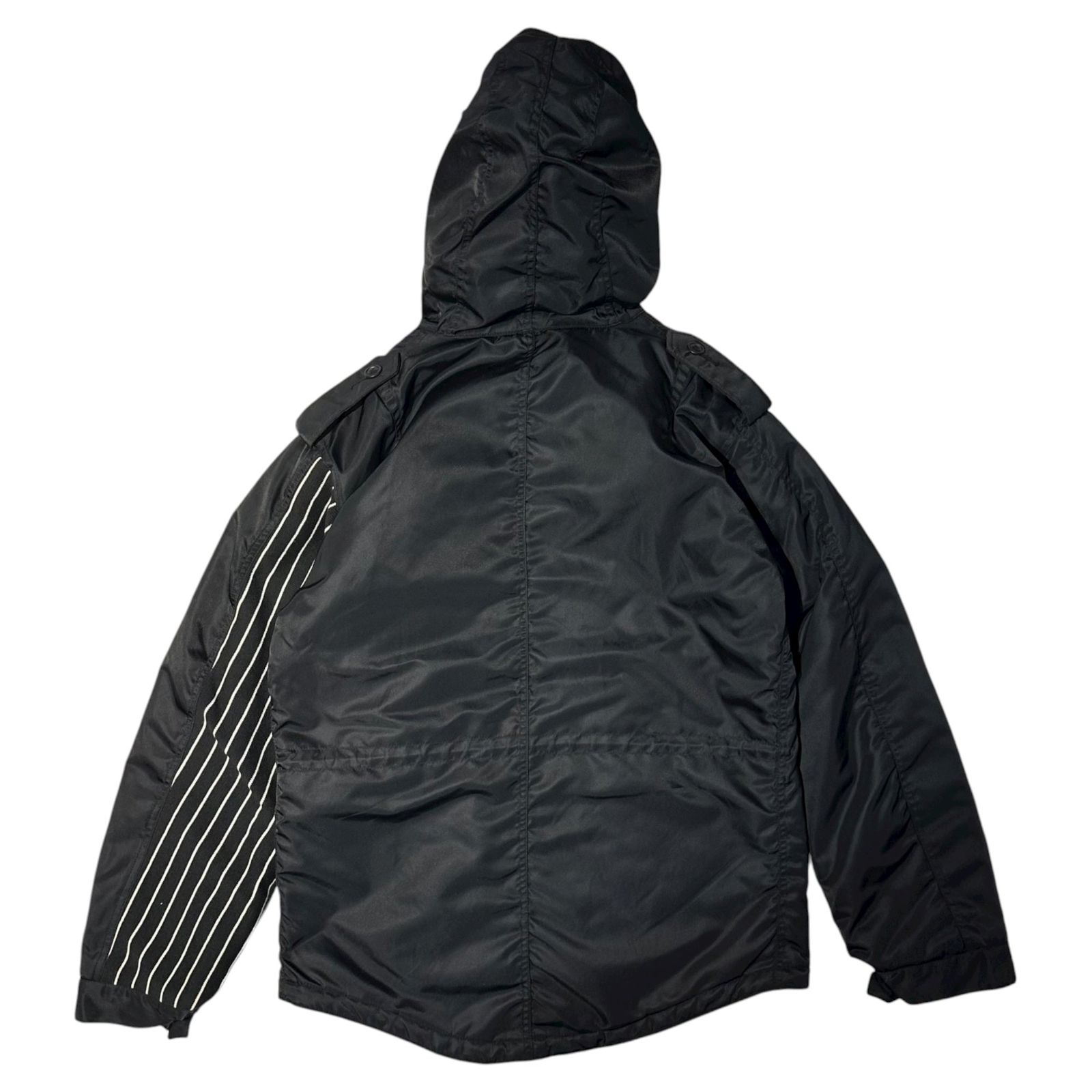 RESONATE GOODENOUGH アウター　ブラック　日本製 RESONATE GOODENOUGH(リゾネイトグッドイナフ) N-3B Sleeve Stripe