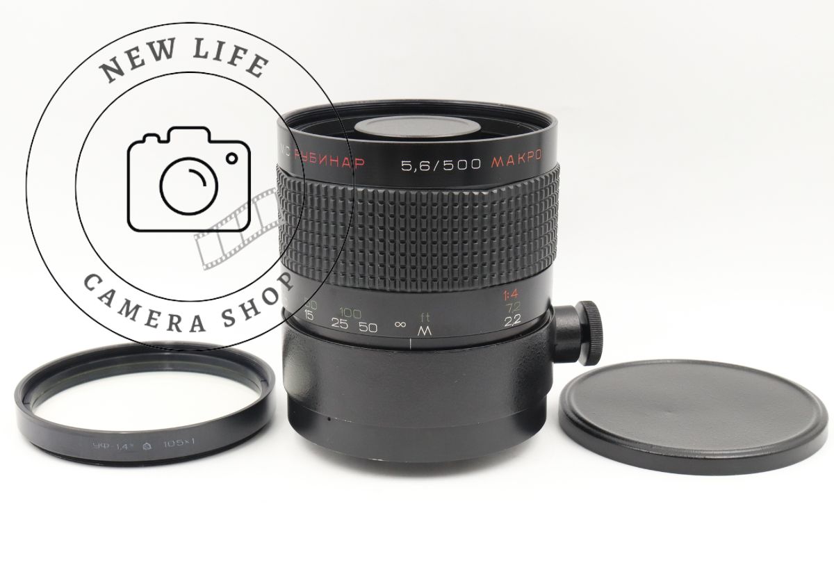 稀少品☆RUBINAR MC RUBINAR 500mm F5.6 MAKRO ルビナール ロシア ミラーレンズ Mマウント ###18350