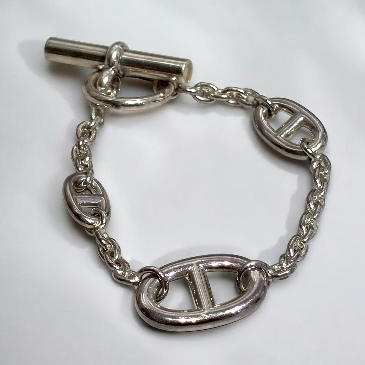 HERMES エルメス ファランドール ブレスレット シルバー SV925 Ag925