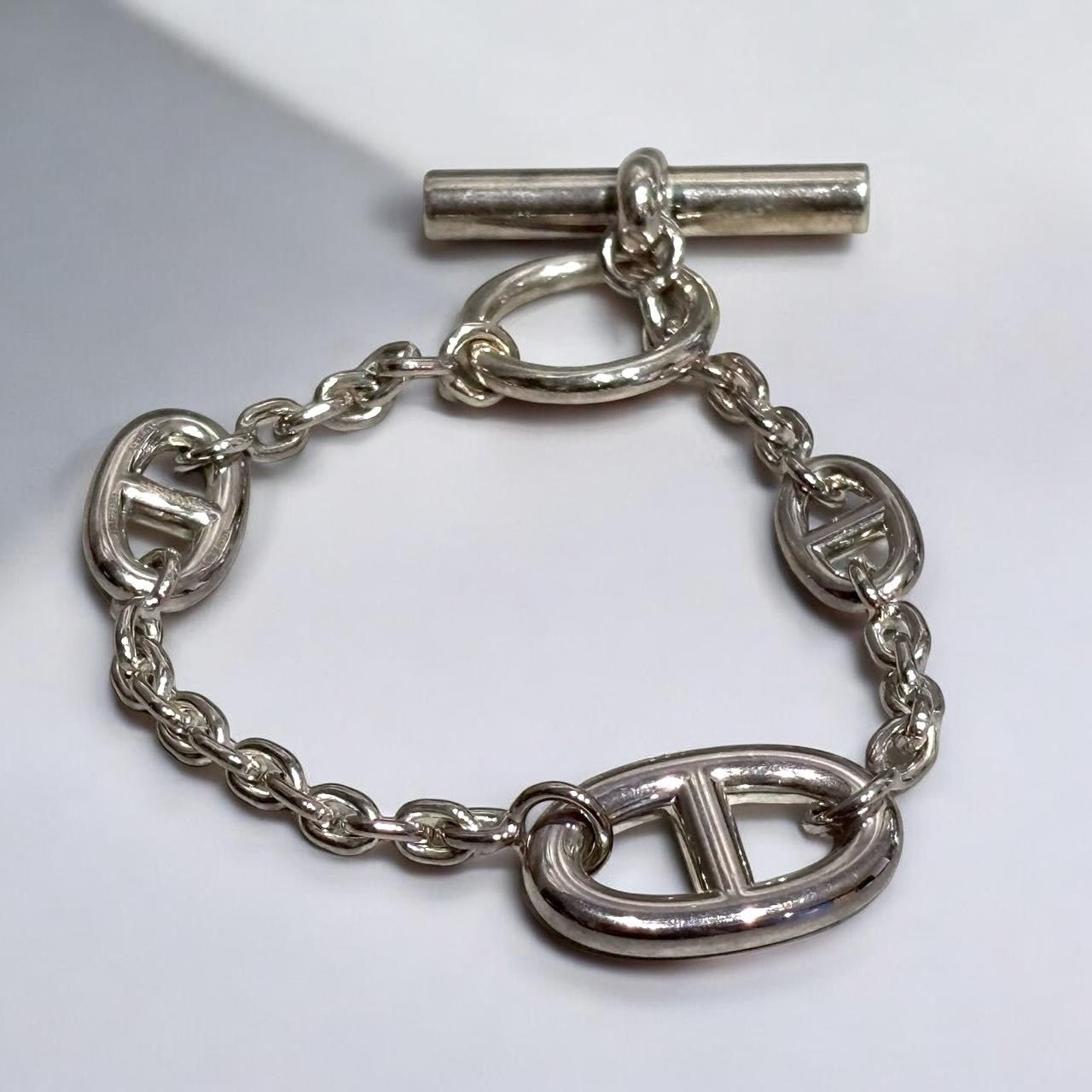 HERMES エルメス ファランドール ブレスレット シルバー SV925 Ag925