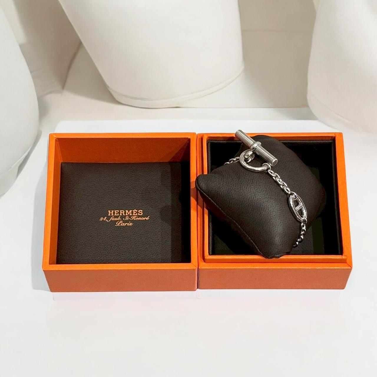 HERMES エルメス ファランドール ブレスレット シルバー SV925 Ag925 