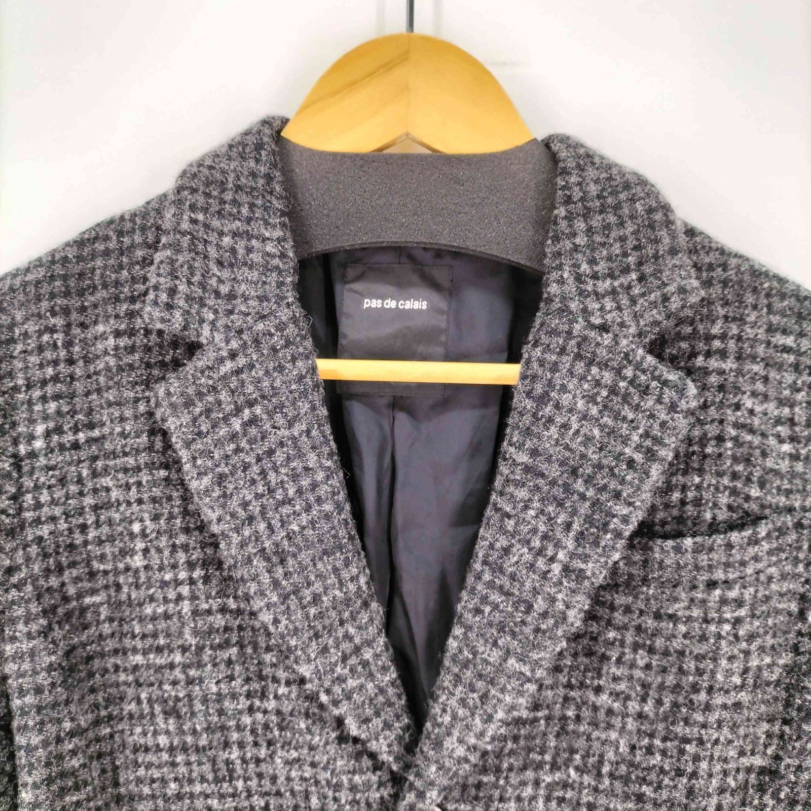 パドカレ pas de calais ウール＆リネン テーラードジャケット