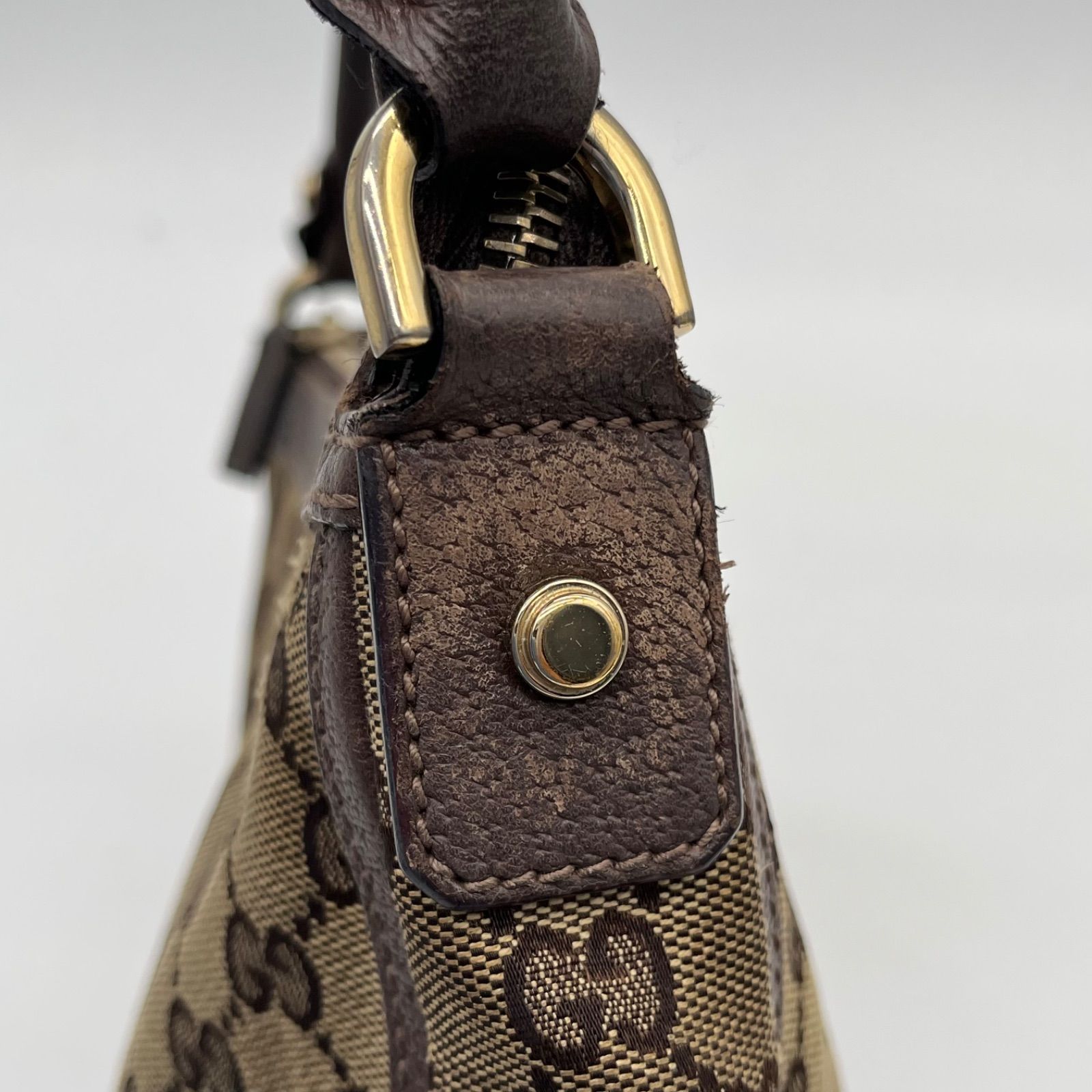 GUCCI グッチ GGキャンバス アクセサリーポーチ ショルダーバッグ
