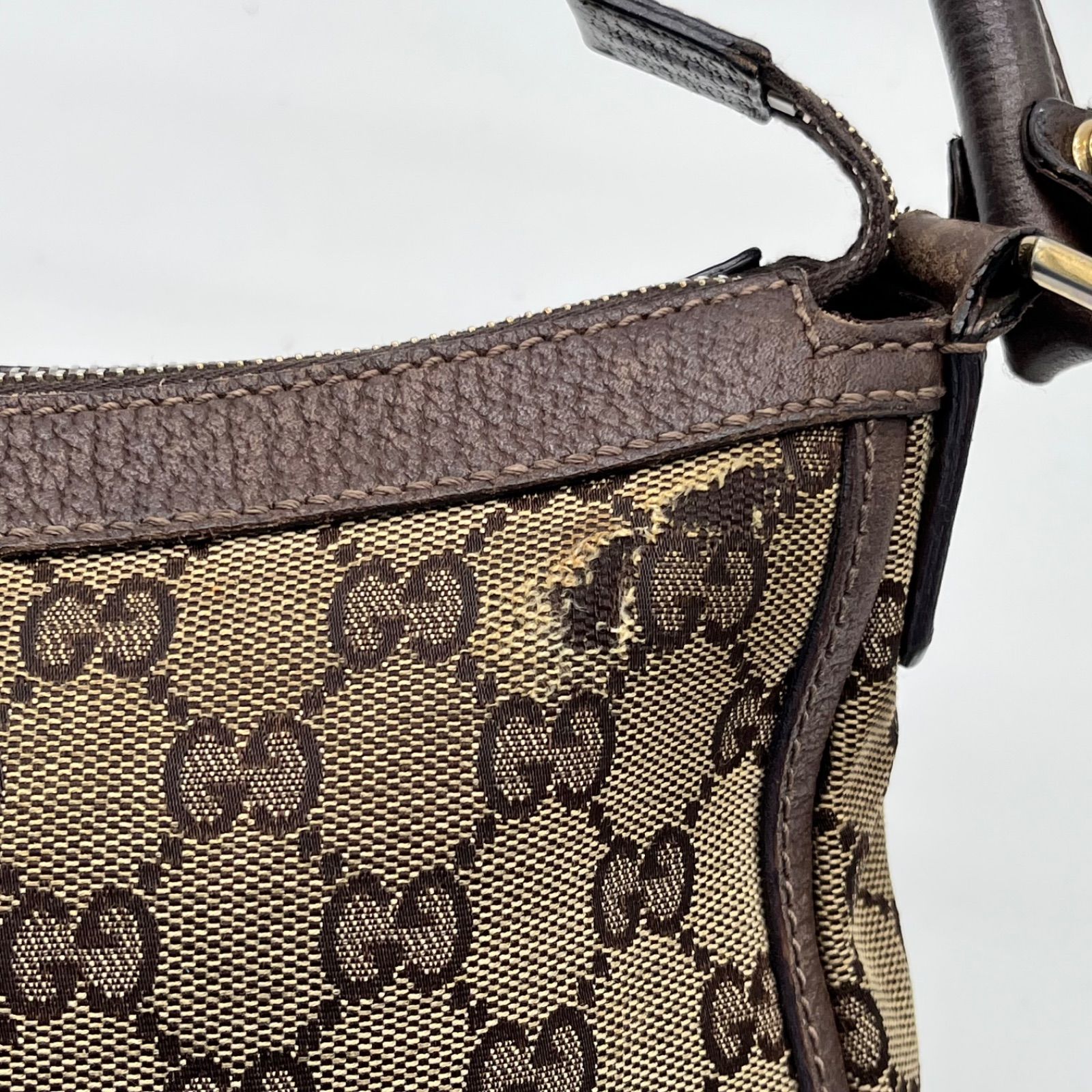 GUCCI グッチ GGキャンバス アクセサリーポーチ ショルダーバッグ