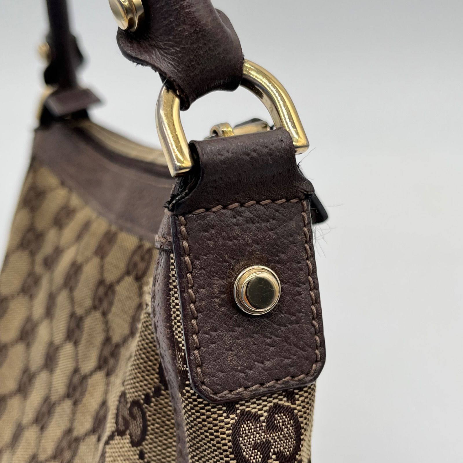 GUCCI グッチ GGキャンバス アクセサリーポーチ ショルダーバッグ