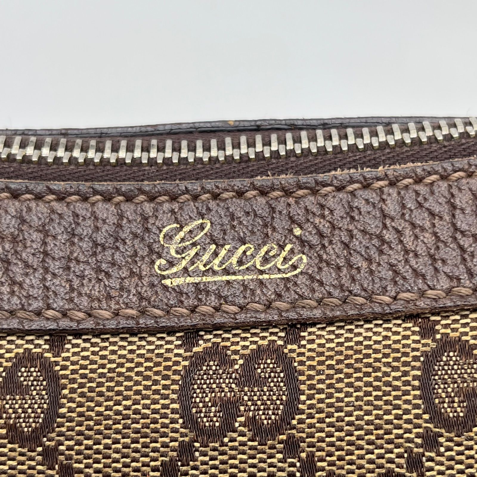 GUCCI グッチ GGキャンバス アクセサリーポーチ ショルダーバッグ