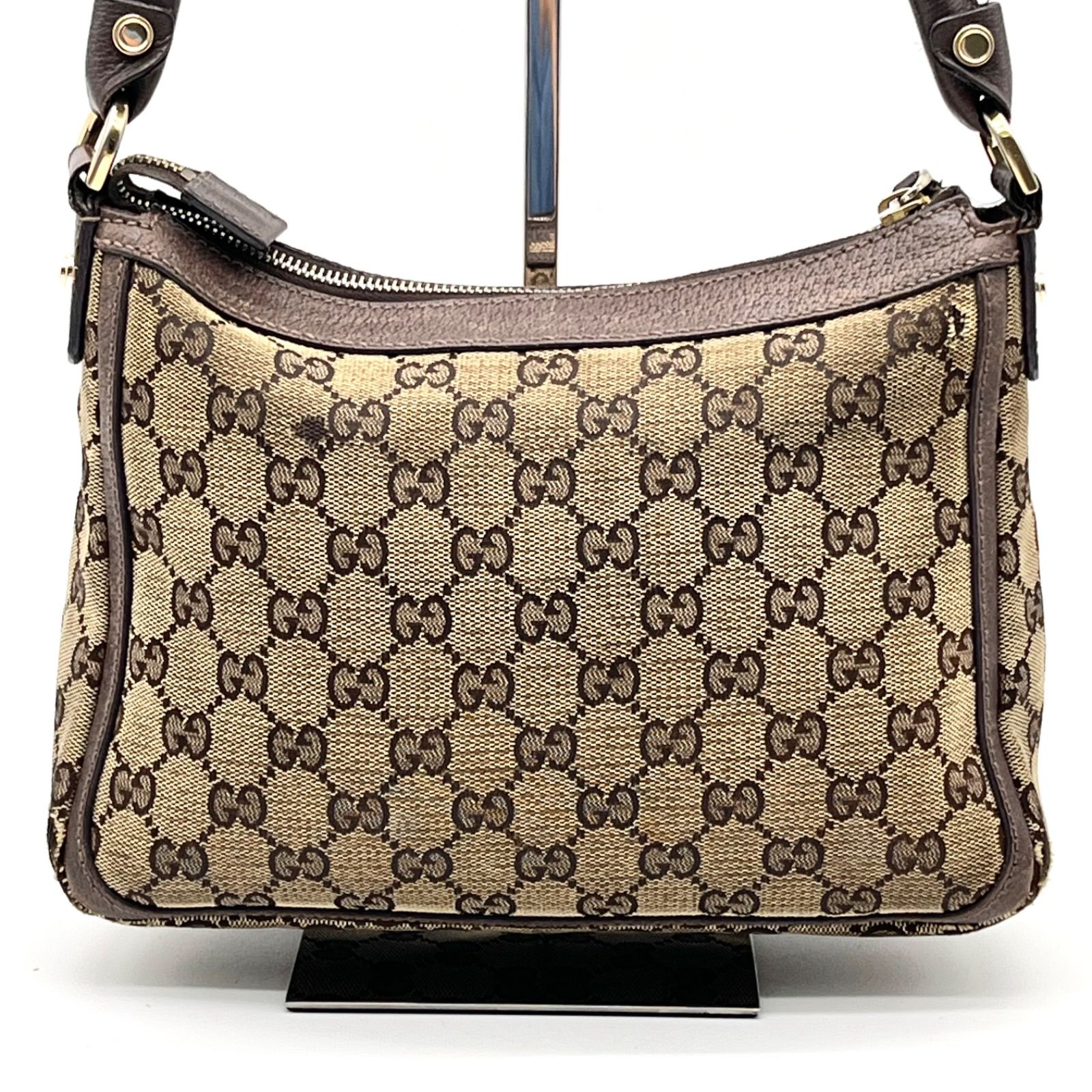 GUCCI グッチ GGキャンバス アクセサリーポーチ ショルダーバッグ