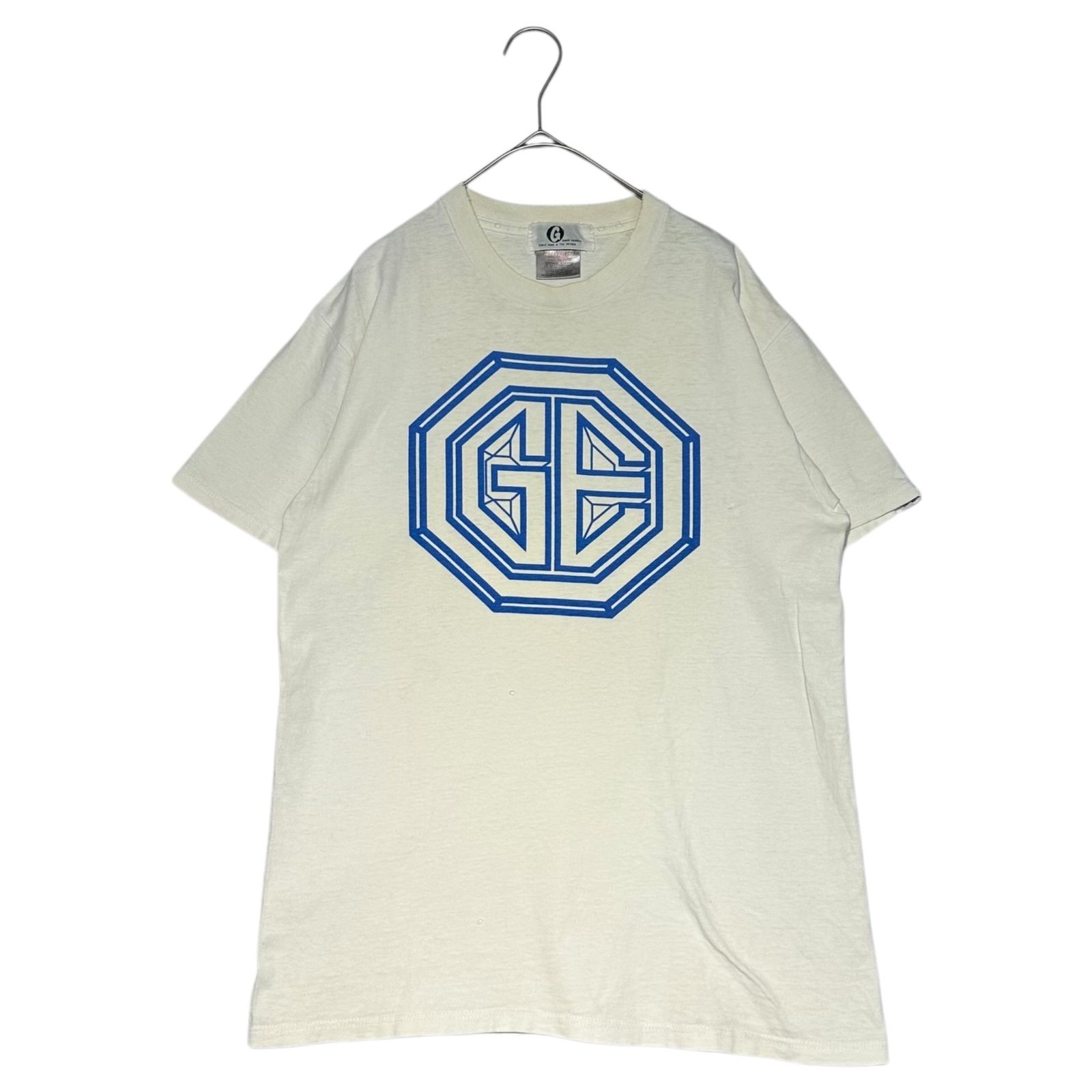 GOODENOUGH(グッドイナフ) 90's EMBLEM LOGO S/S TEE 90年代初期 ONEITAボディ エンブレムロゴ ショートスリーブTシャツ M ホワイト×ブルー