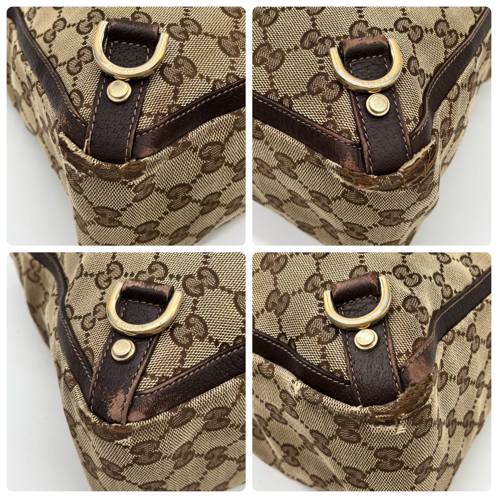 GUCCI グッチ アビー金具 GGキャンバス トートバッグ ブラウン 170004
