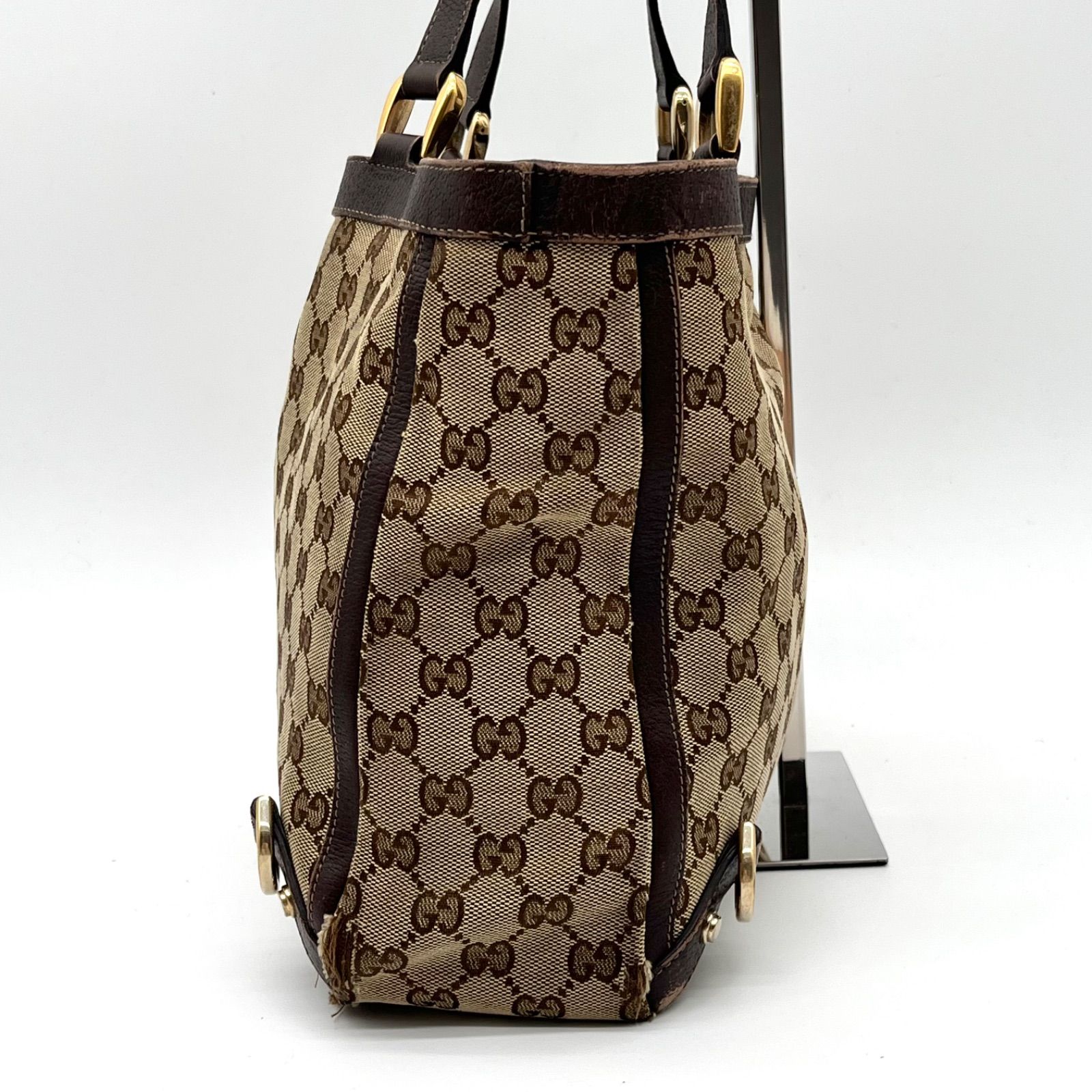 GUCCI グッチ アビー金具 GGキャンバス トートバッグ ブラウン 170004