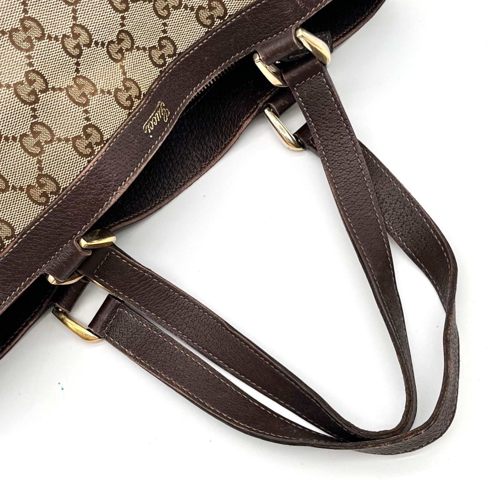 GUCCI グッチ アビー金具 GGキャンバス トートバッグ ブラウン 170004