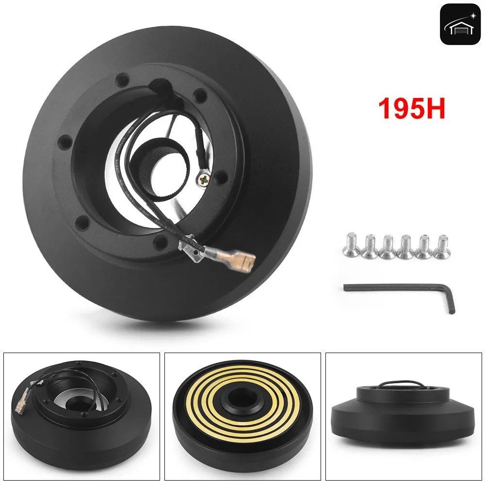 レーシングカー用ステアリングホイールマウントショートハブアダプター195Hクイックリリースキットメルセデスベンツ1976-1995