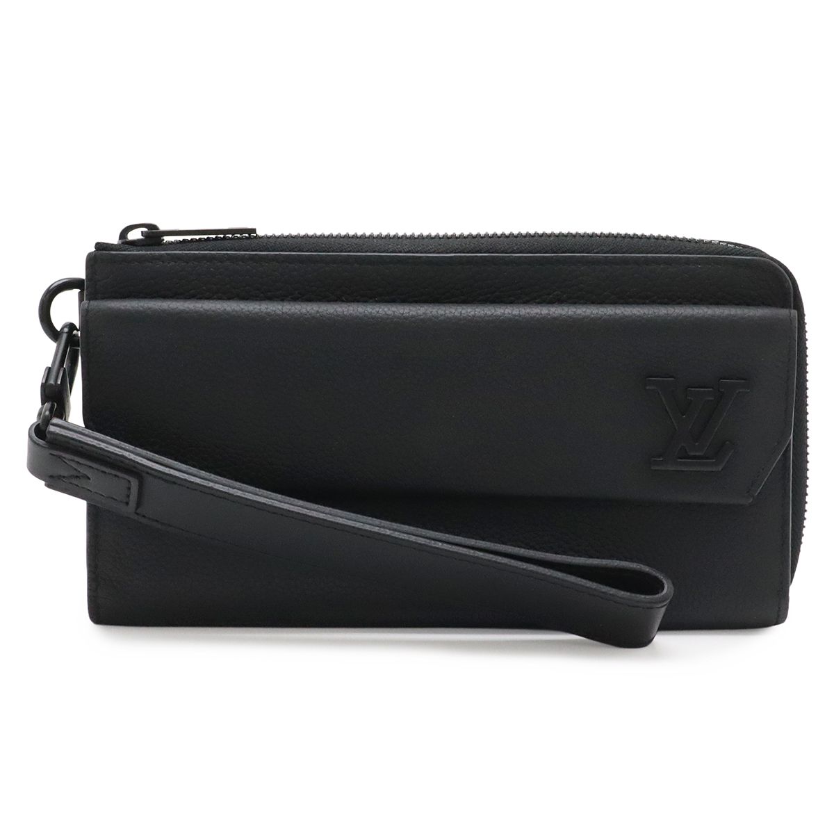 LOUIS VUITTON ルイ ヴィトン LVアエログラム ジッピーウォレット L字ファスナー 長財布 グレインレザー ノワール 黒 ブラック M69831 LOUIS VUITTON ルイ ヴィトン LVアエログラム ジッピーウォレット L字